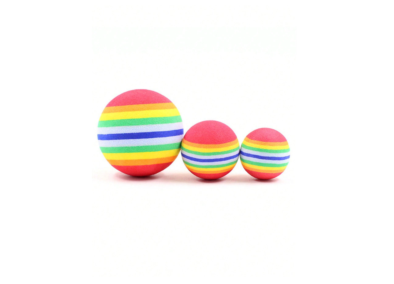 Autumn's Bliss ™ Rainbow Foam Ball Cat Toy