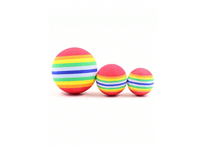 Autumn's Bliss ™ Rainbow Foam Ball Cat Toy