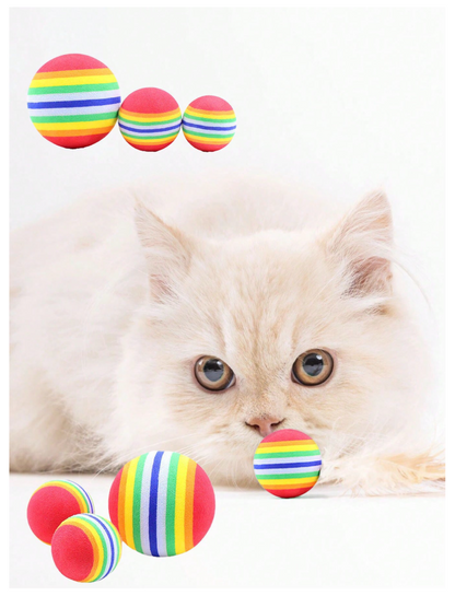 Autumn's Bliss ™ Rainbow Foam Ball Cat Toy